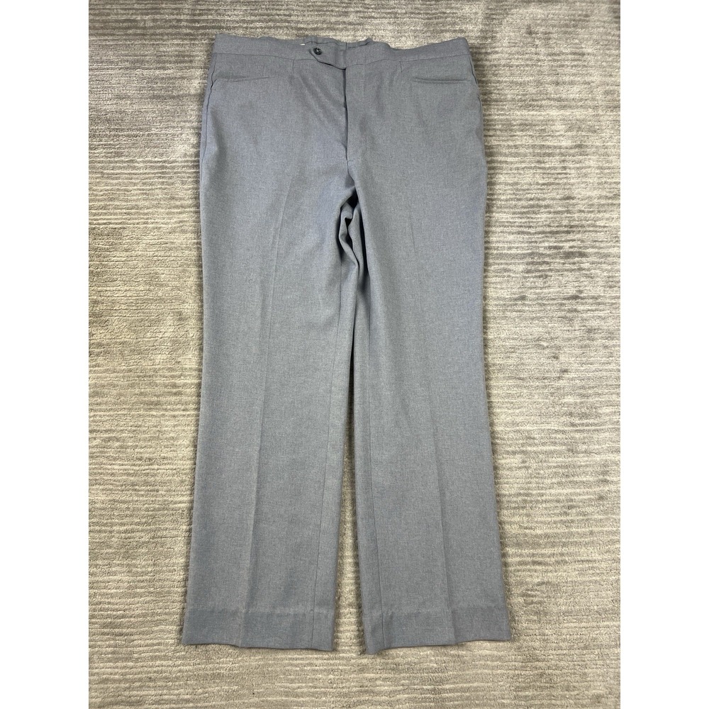Winfield Dress Pants Mens 36 Gray Straight Leg Polyester‎ Career Casual